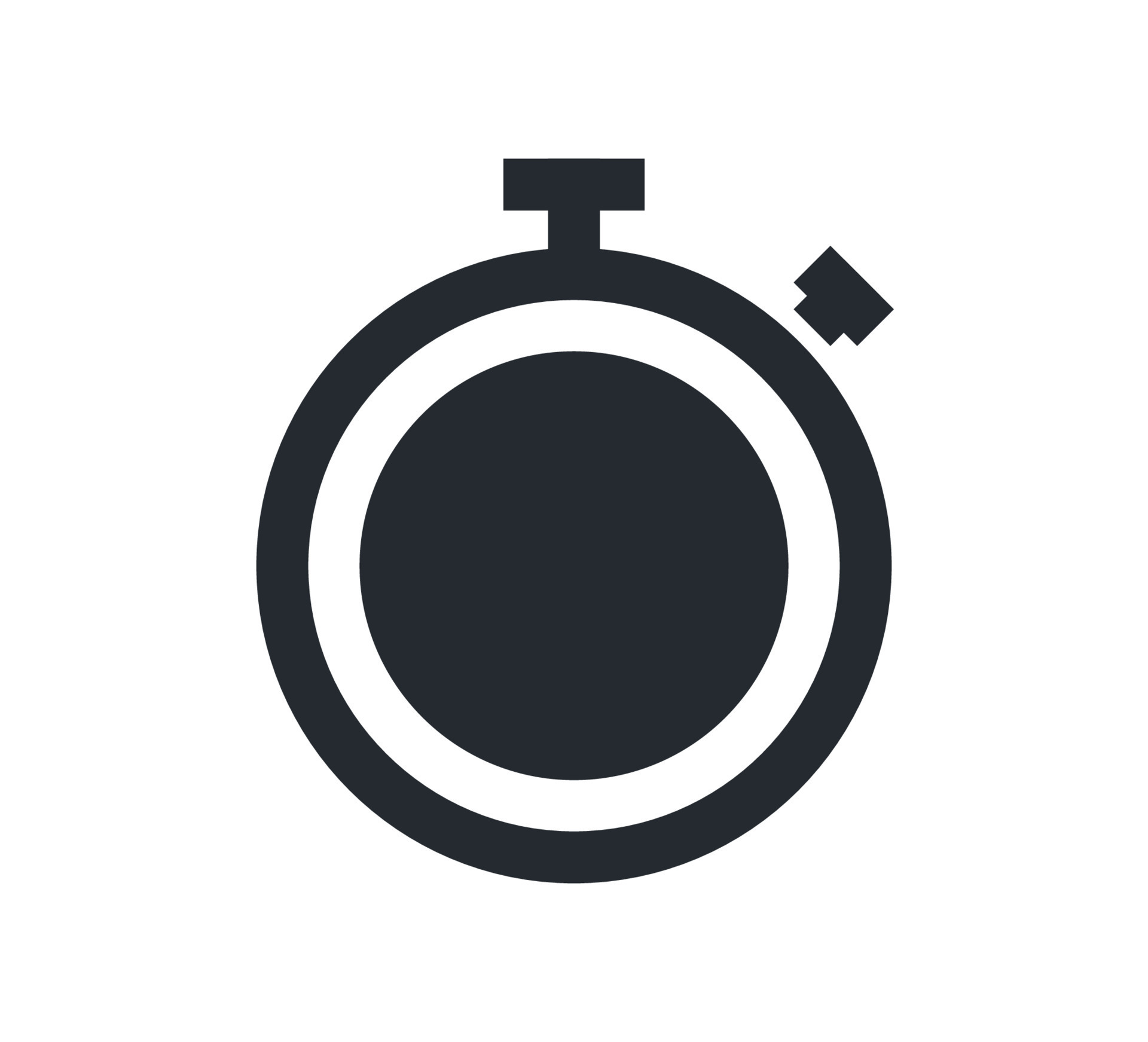 Countdown timer and stopwatch symbol flat vector illustration. 17170001