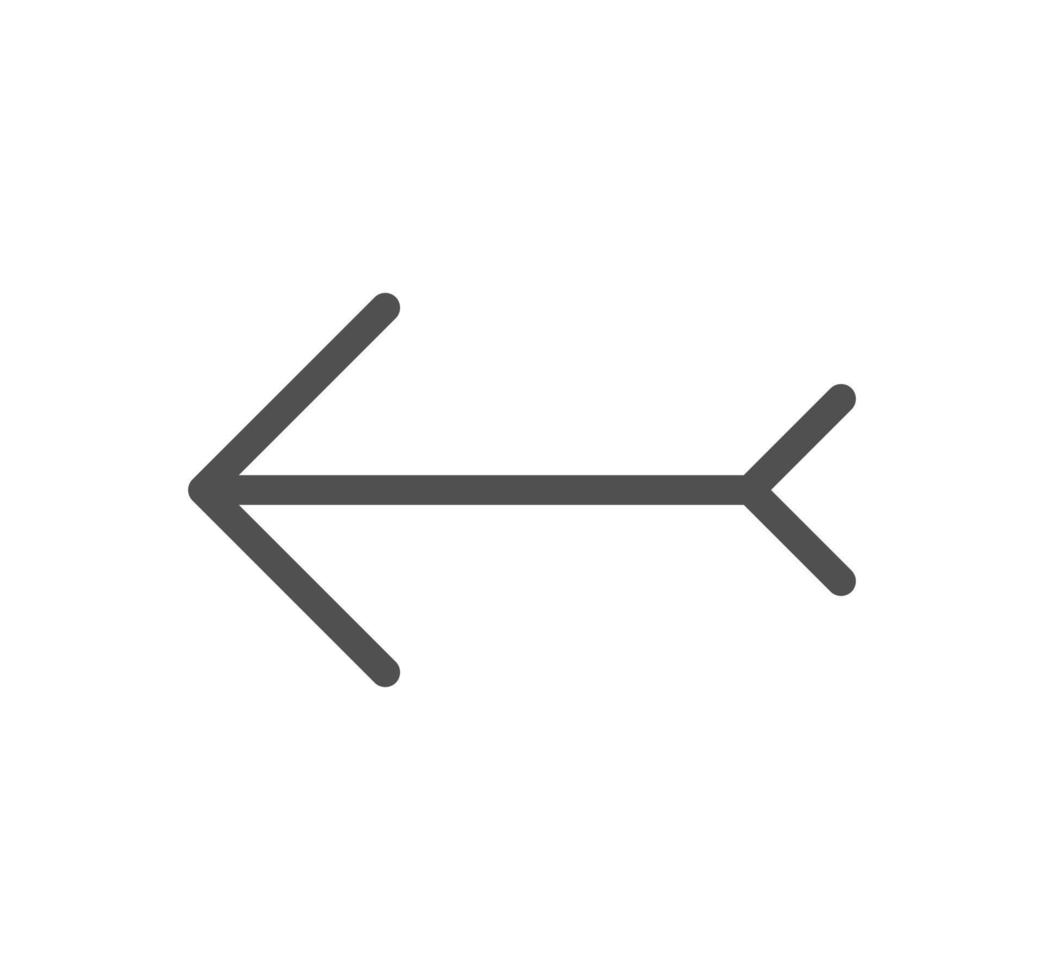 Arrow and navigation icon outline and linear vector. vector