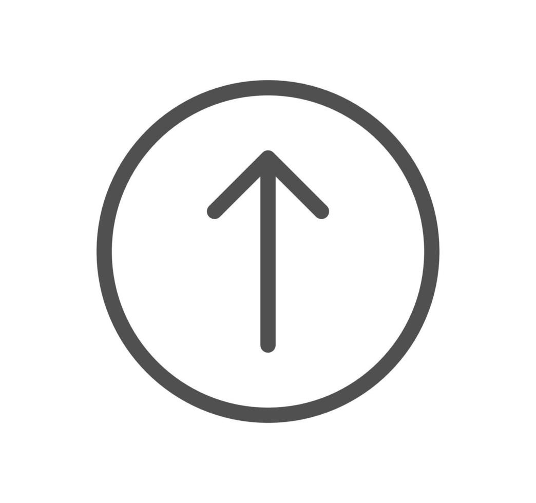 Arrow and navigation icon outline and linear vector. vector