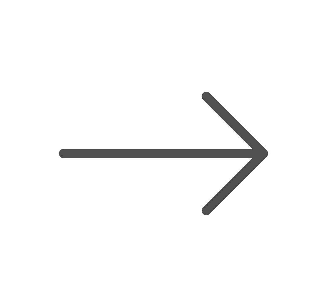 Arrow and navigation icon outline and linear vector. vector