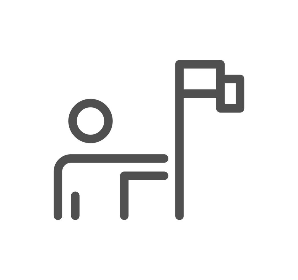 Teamwork and business communication icon outline and linear vector. vector