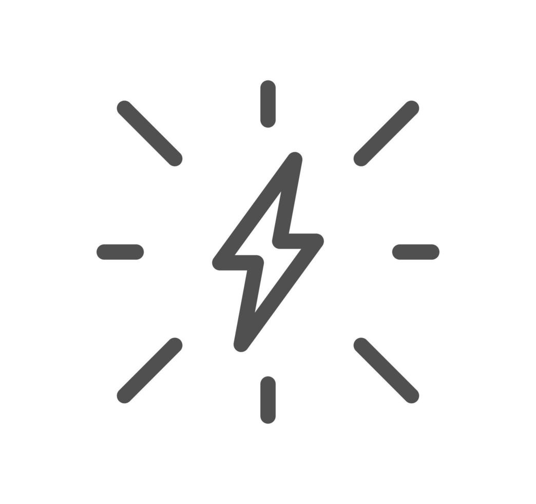 Energy related icon outline and linear vector. vector