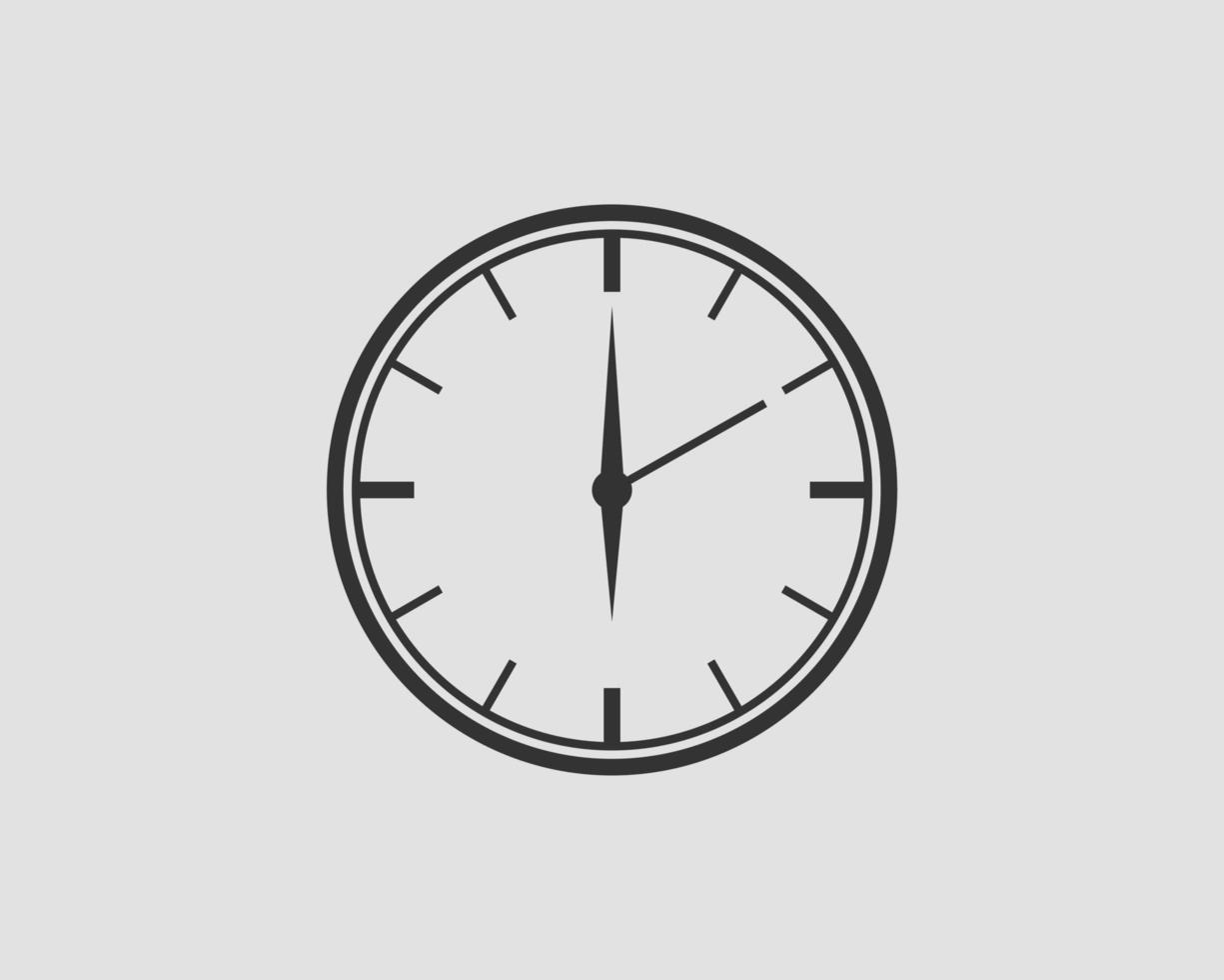 vector de icono de reloj. reloj de elemento de diseño plano aislado sobre fondo blanco.