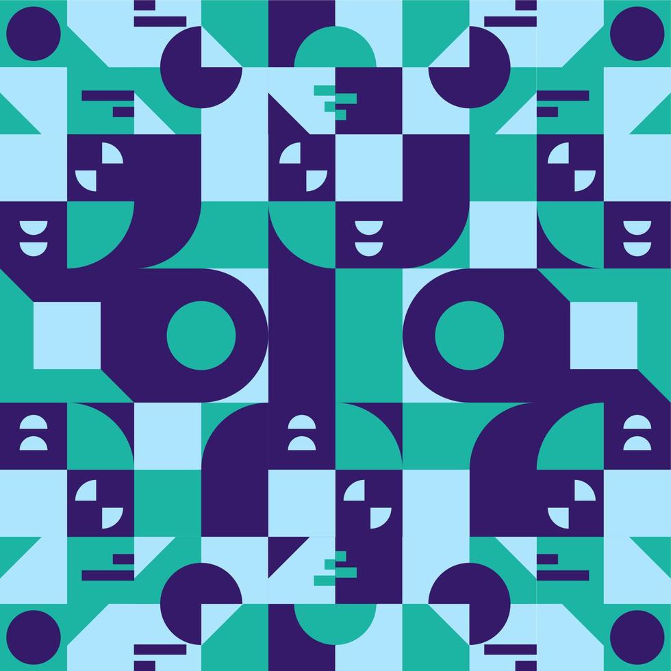 Blue Yellow Orange Abstract geometric pattern background Colorful, vector circle, triangle and square line color art design. suitable for wallpapers, pillows, shirts, pants