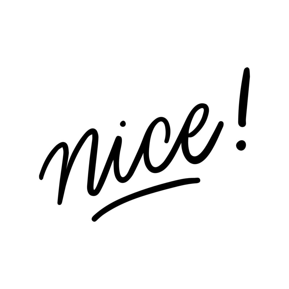 Nice lettering vector design