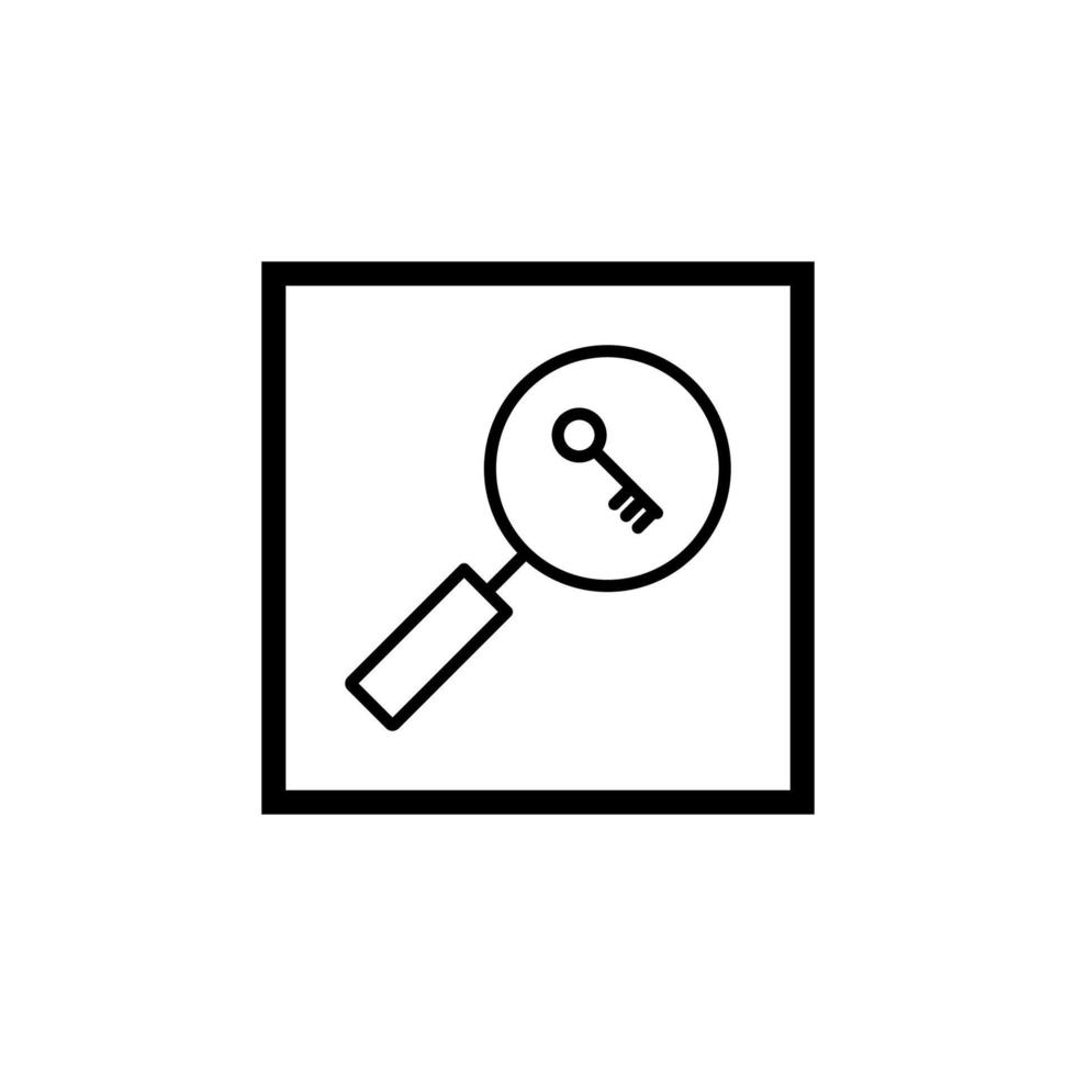 Keyword search icon vector design