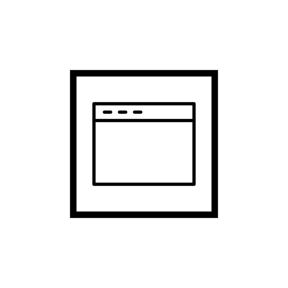 Monitor page icon vector design
