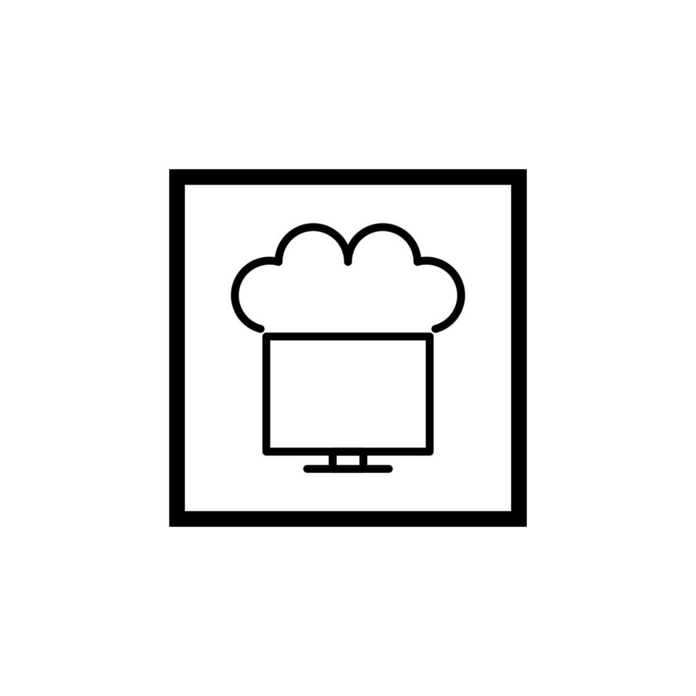 Online storage icon vector design