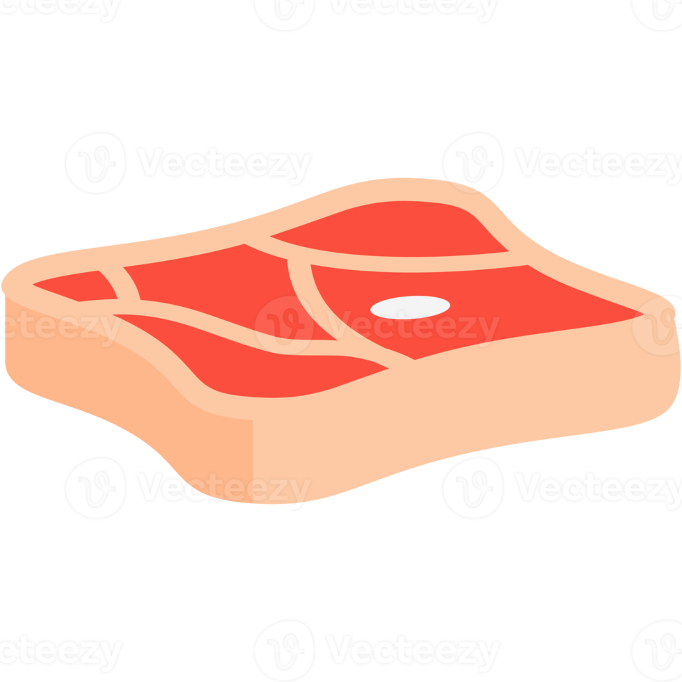 fatias de carne fresca crua prontas para servir png