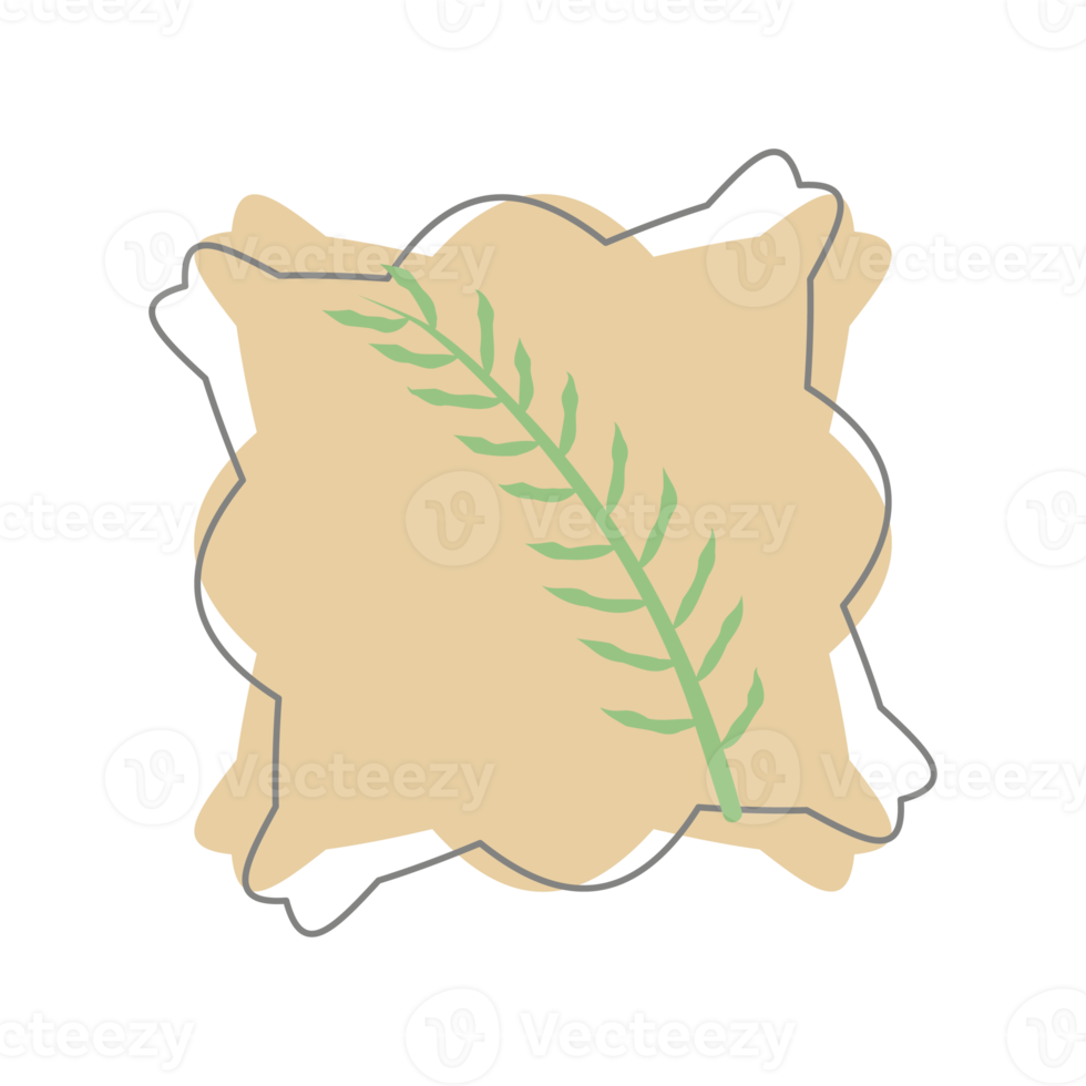 Aesthetic Leaf Organic Blobs Shape png