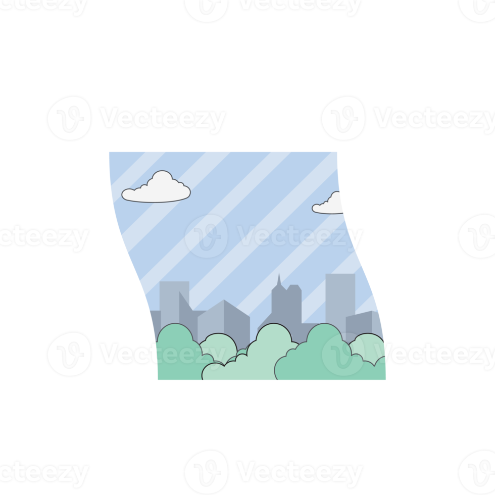 ästhetische organische Kleckse Stadt Hintergrundform niedlich png