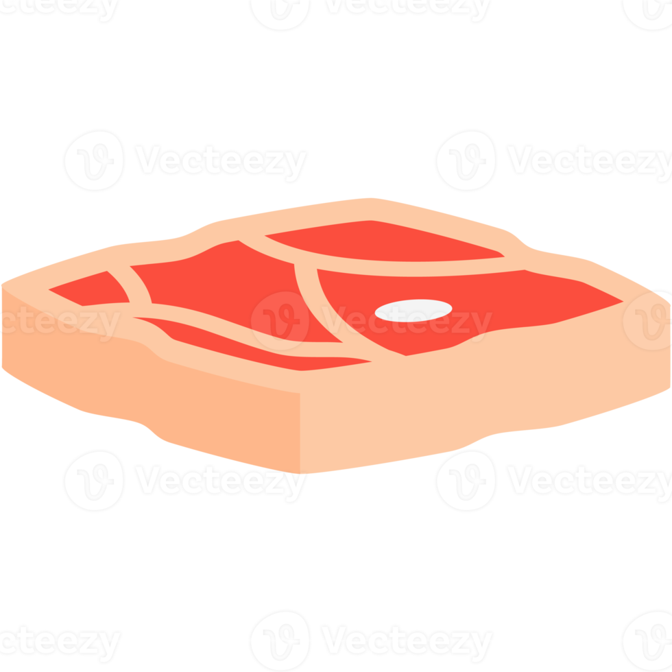 rå färsk kött skivor redo till tjäna png