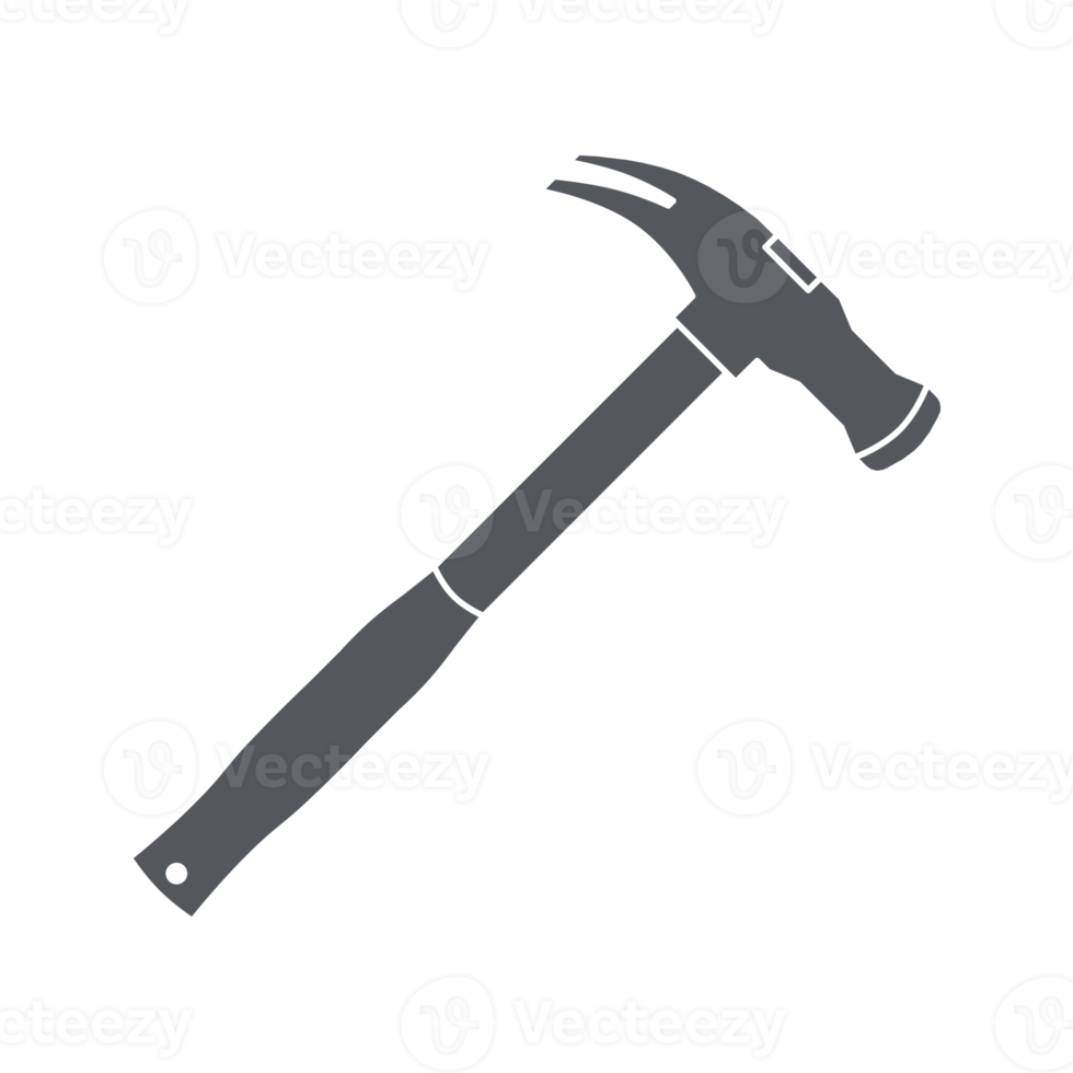 Iron Hammer Construction Tools Equipment Device Icon Set Collection