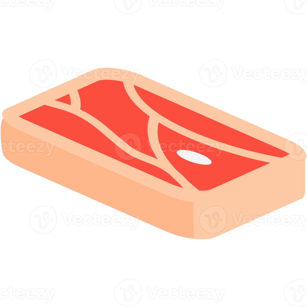 rå färsk kött skivor redo till tjäna png