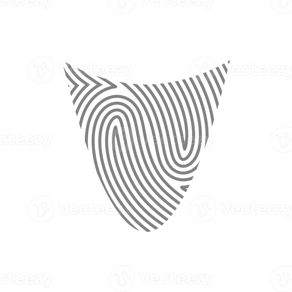 Aesthetic Fingerprint Rustic Organic Blobs Shape Collection png