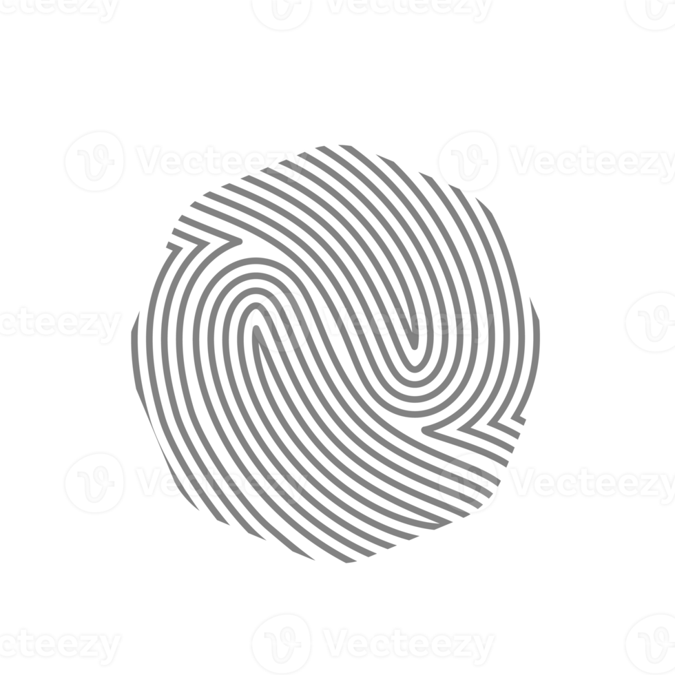 Aesthetic Fingerprint Rustic Organic Blobs Shape Collection png
