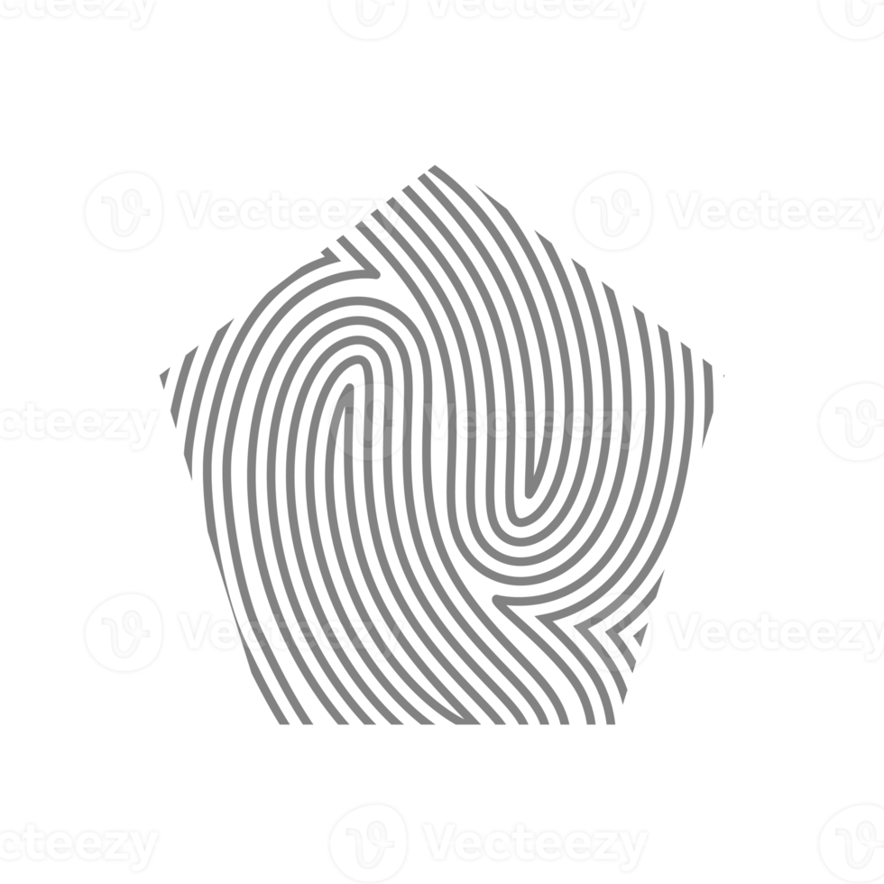 Aesthetic Fingerprint Rustic Organic Blobs Shape Collection png