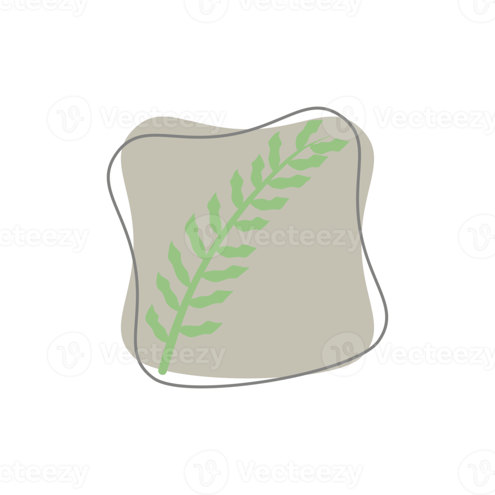 Aesthetic Leaf Organic Blobs Shape png