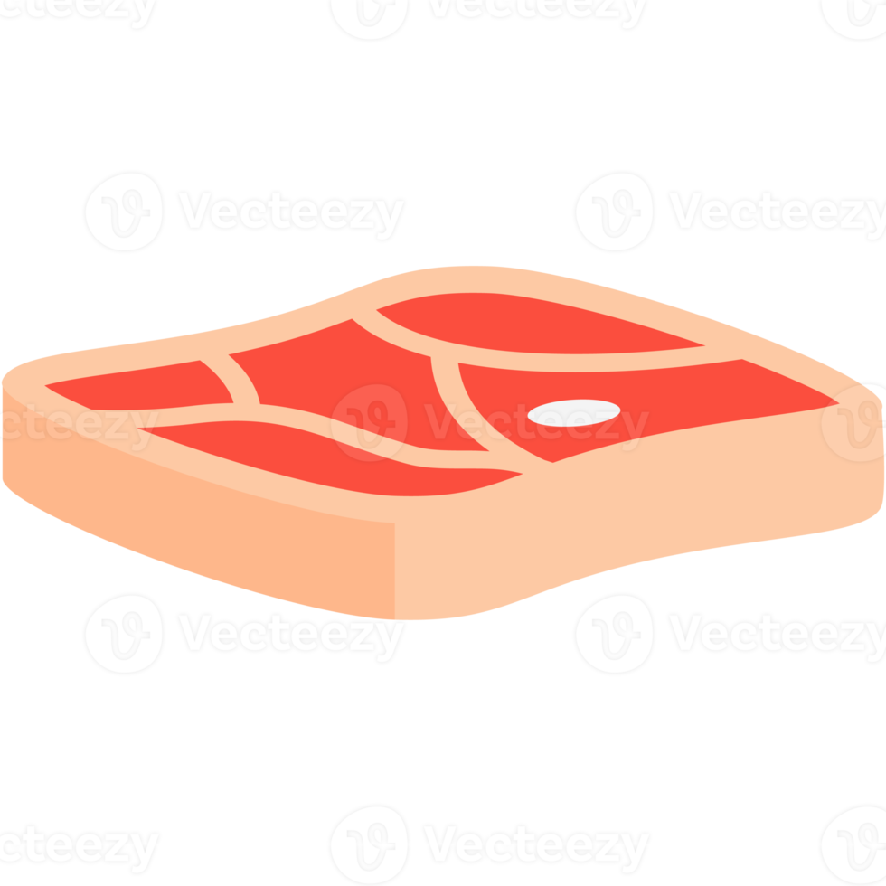 rauw vers vlees plakjes klaar naar dienen png