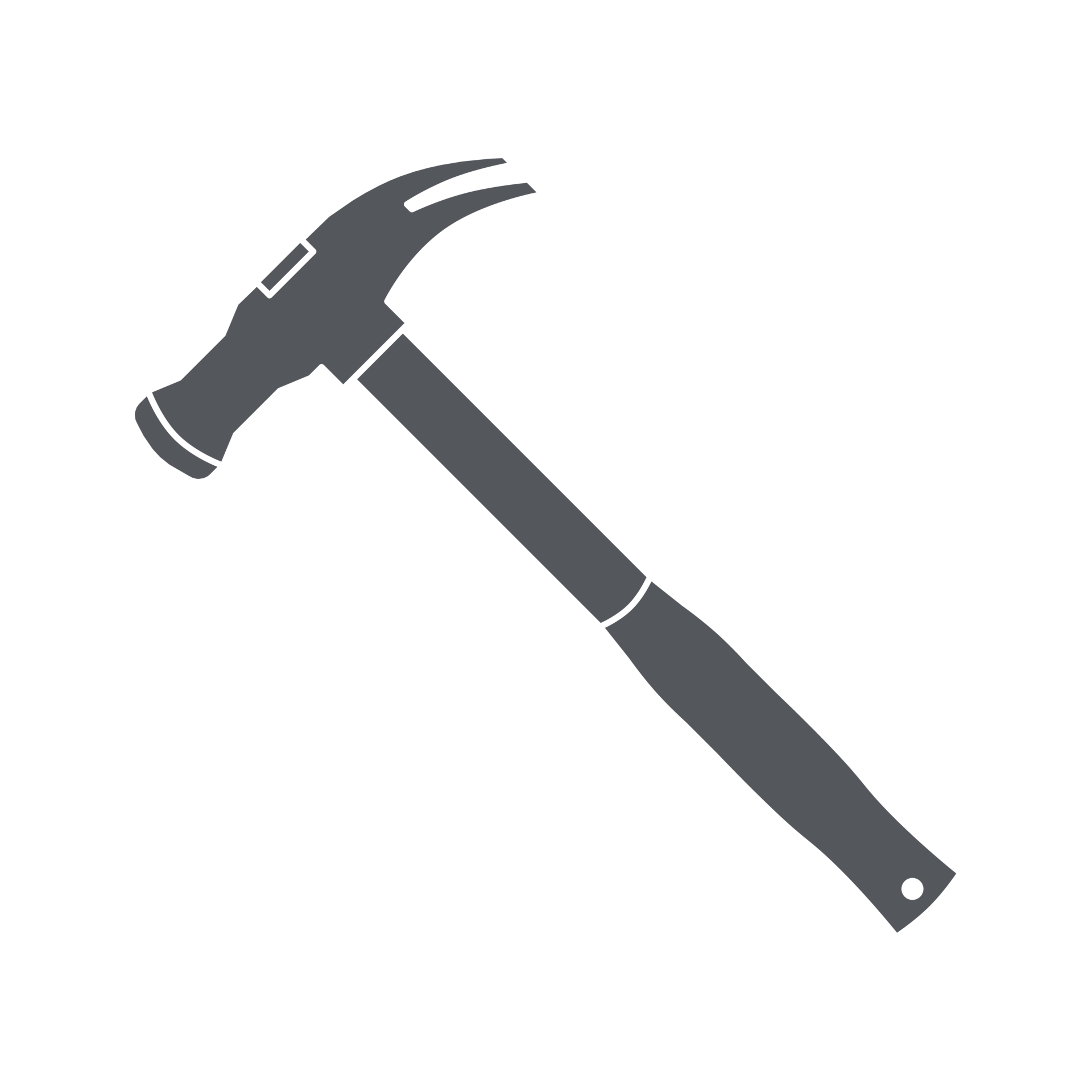 Iron Hammer Construction Tools Equipment Device Icon Set Collection