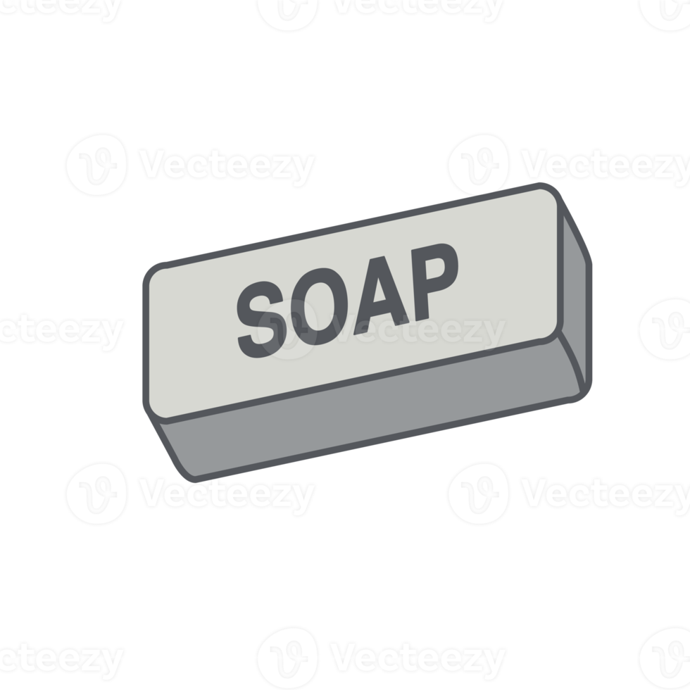 Bar Soap Bathroom Icon Collection Set Funny And Cute png