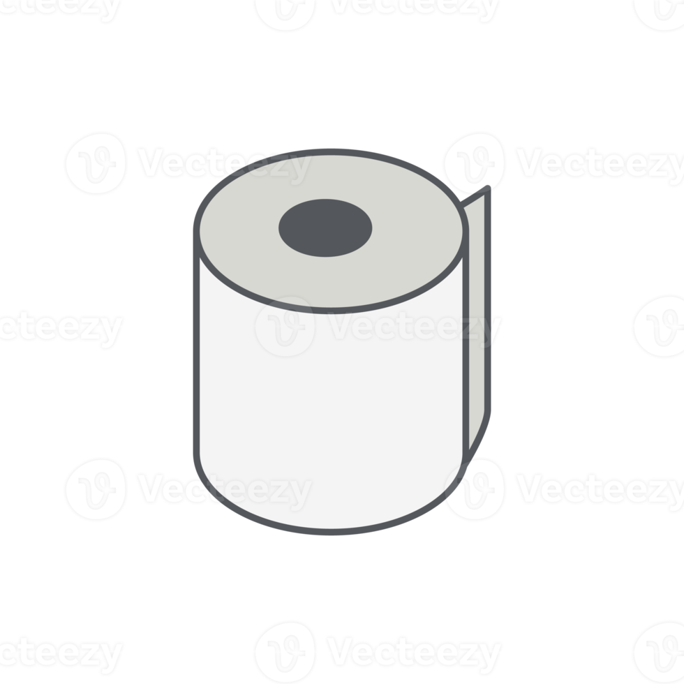 Toilet Tissue Roll Bathroom Icon Collection Set Simple 17171086 PNG