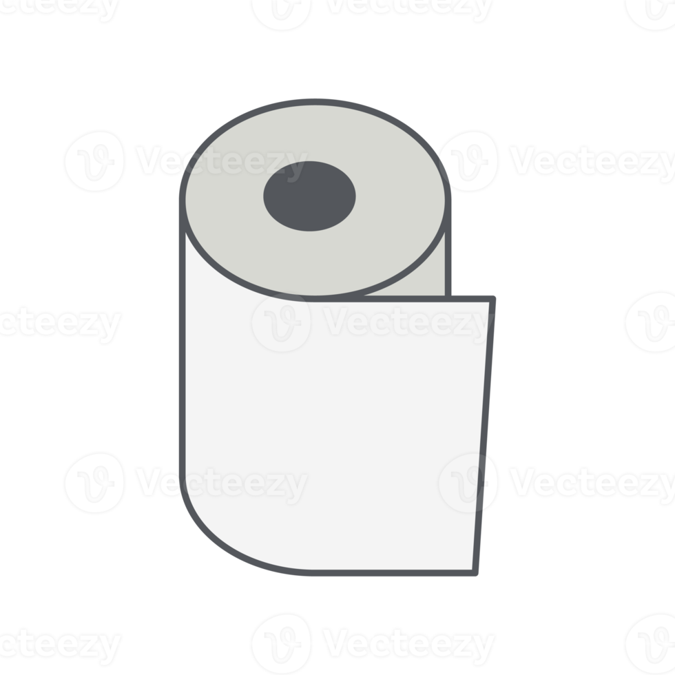 Toilet Tissue Roll Bathroom Icon Collection Set Elegant png