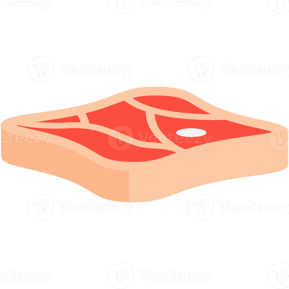 rauw vers vlees plakjes klaar naar dienen png