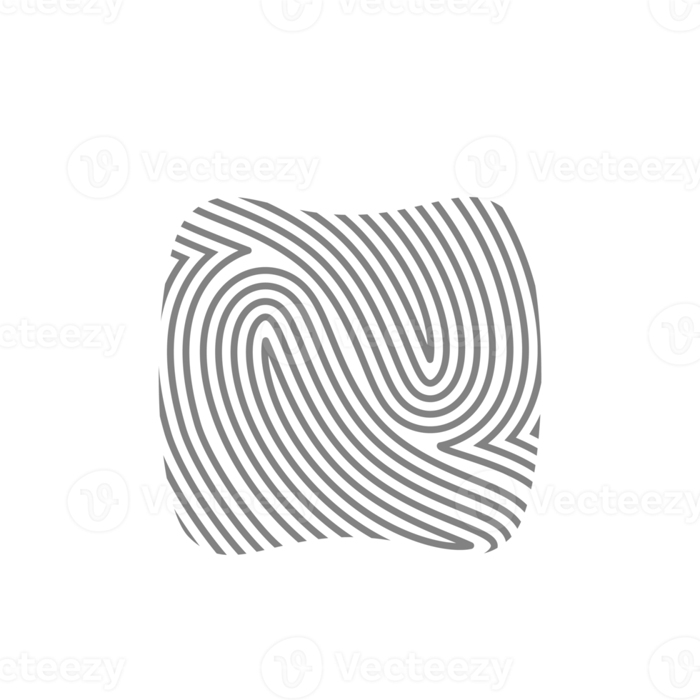 Aesthetic Fingerprint Rustic Organic Blobs Shape Collection png