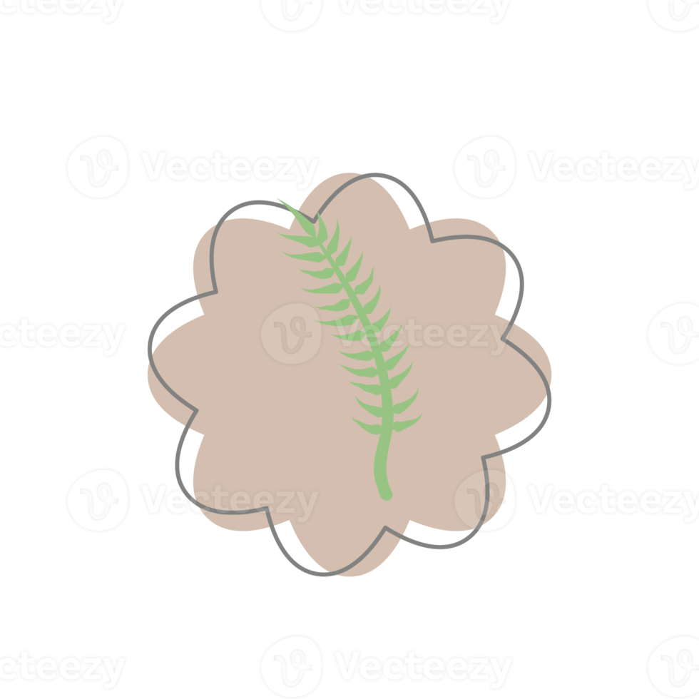 Aesthetic Leaf Organic Blobs Shape png