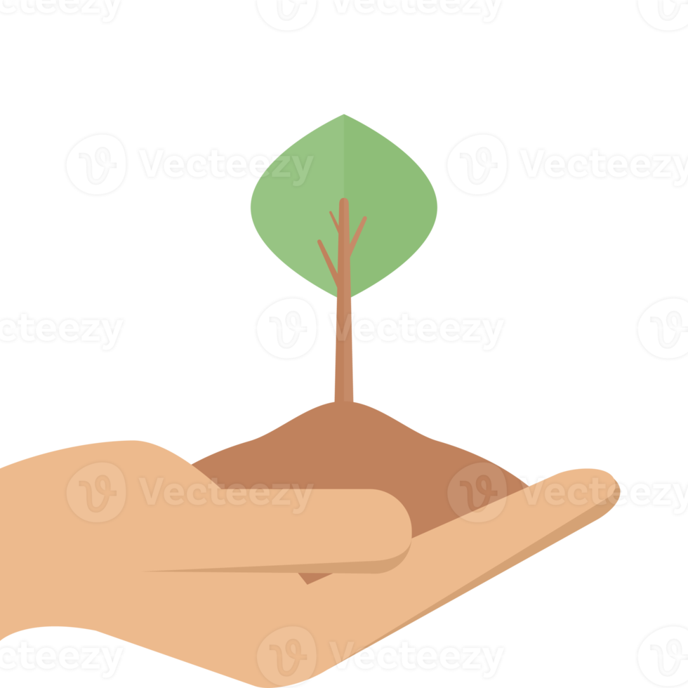 ger hand växt träd aktiviteter för enviromental skydd png