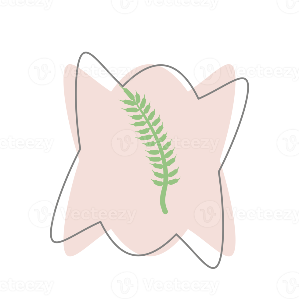 Aesthetic Leaf Organic Blobs Shape png