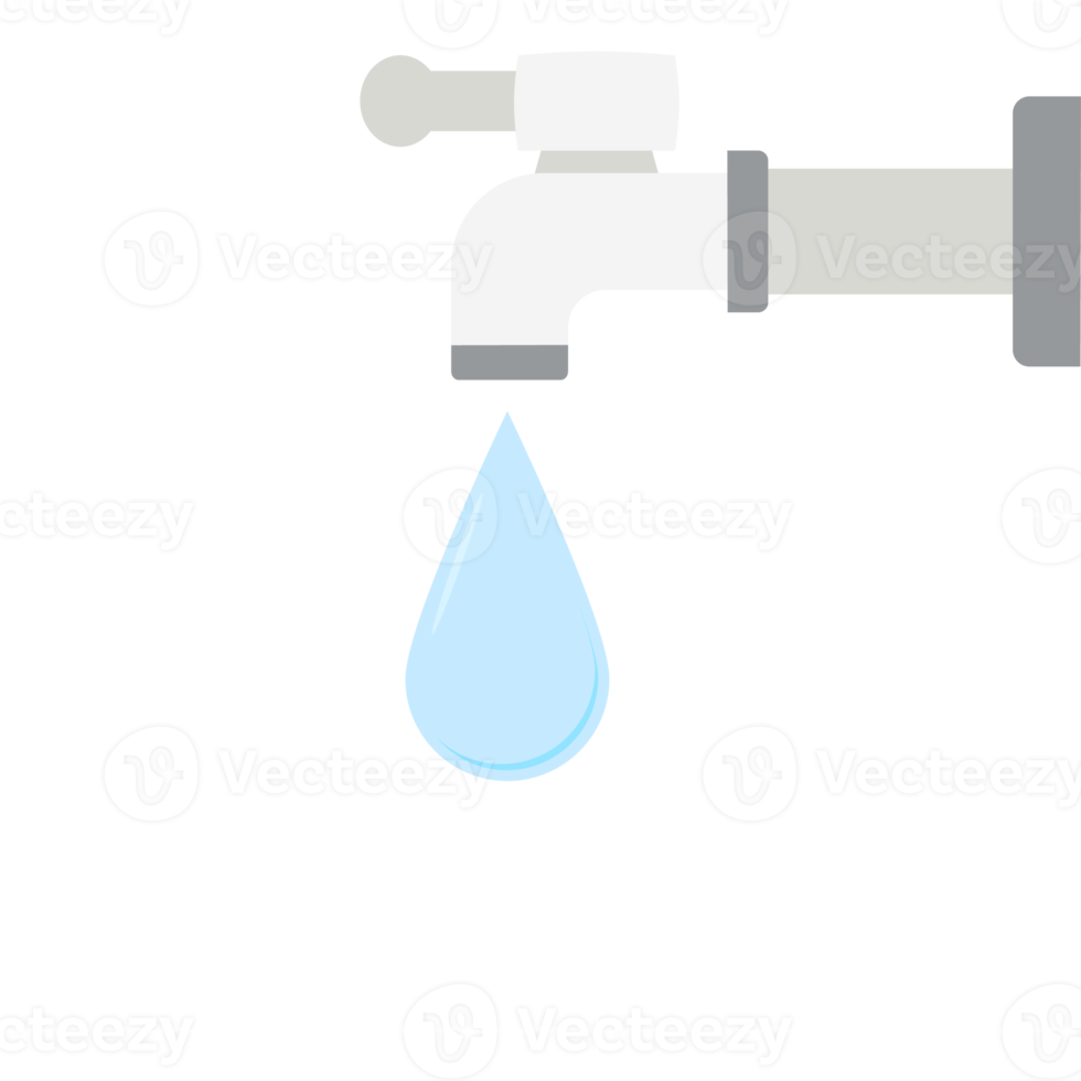droplet clean water from faucet png