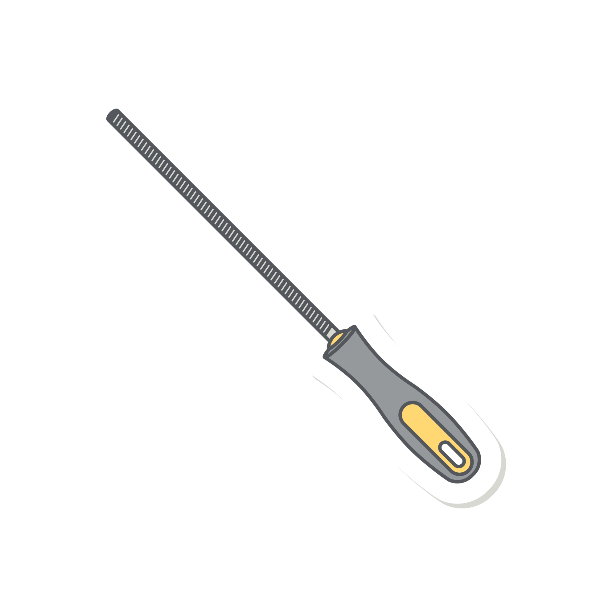 Long Flat Cement Brick Spoon Construction Tools Equipment Device Icon