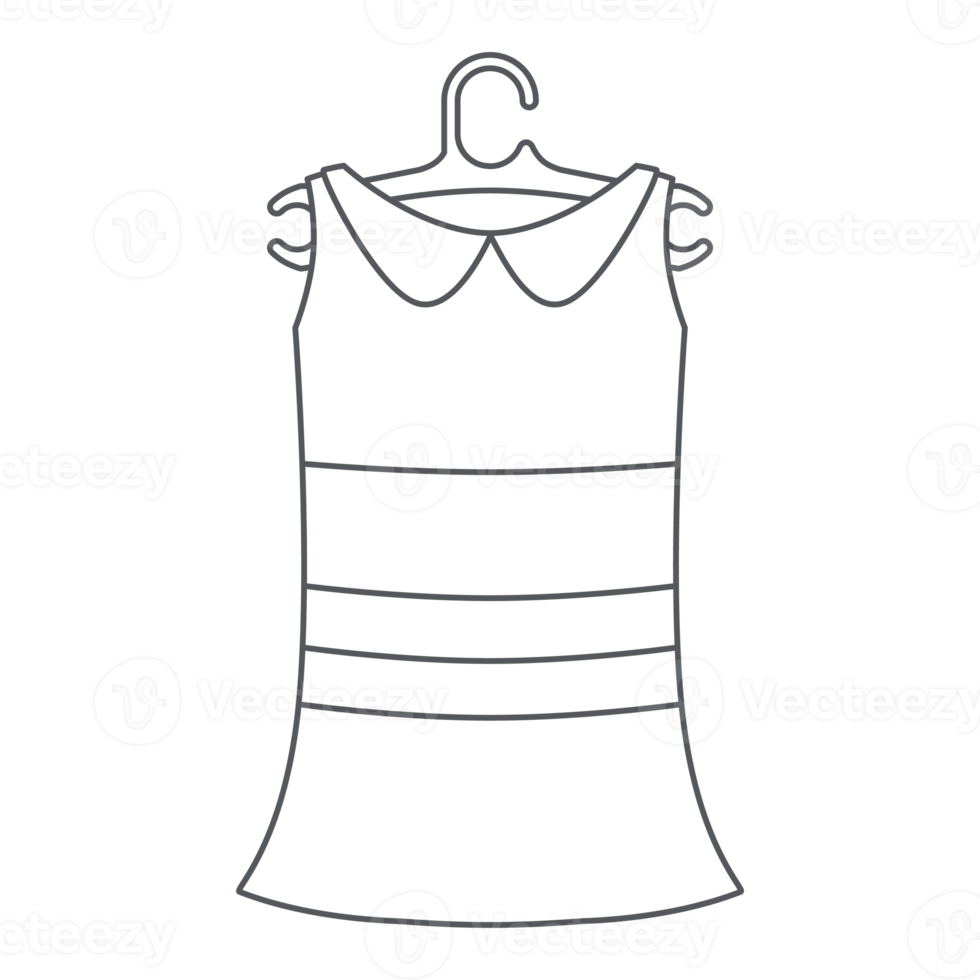 kvinnors klänningar klädstreck linje Kläder samling uppsättning png