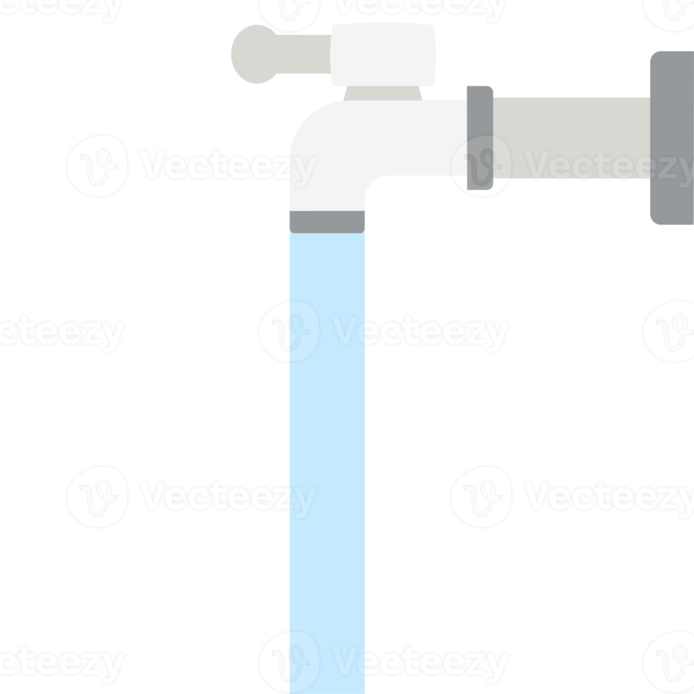 de l'eau propre sort du robinet png