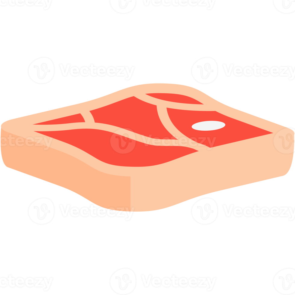 rauw vers vlees plakjes klaar naar dienen png