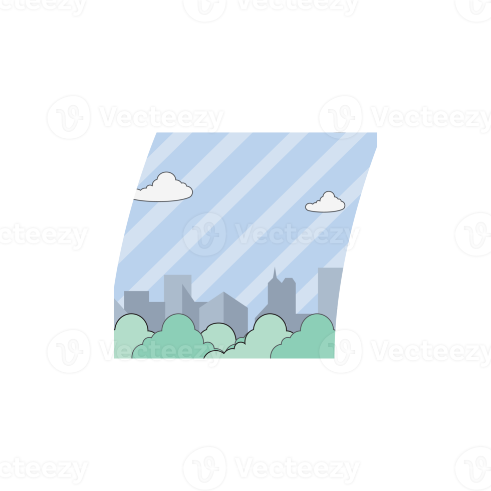 ästhetische organische Kleckse Stadt Hintergrundform niedlich png