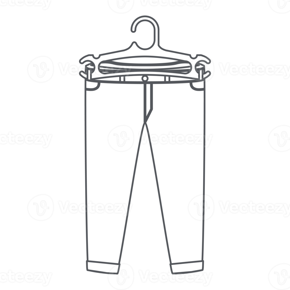 Rolled Up Jeans Clothesline Line Clothing Collection Set png