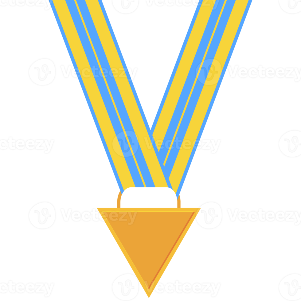 vuoto medaglia oro nastro di base forma png