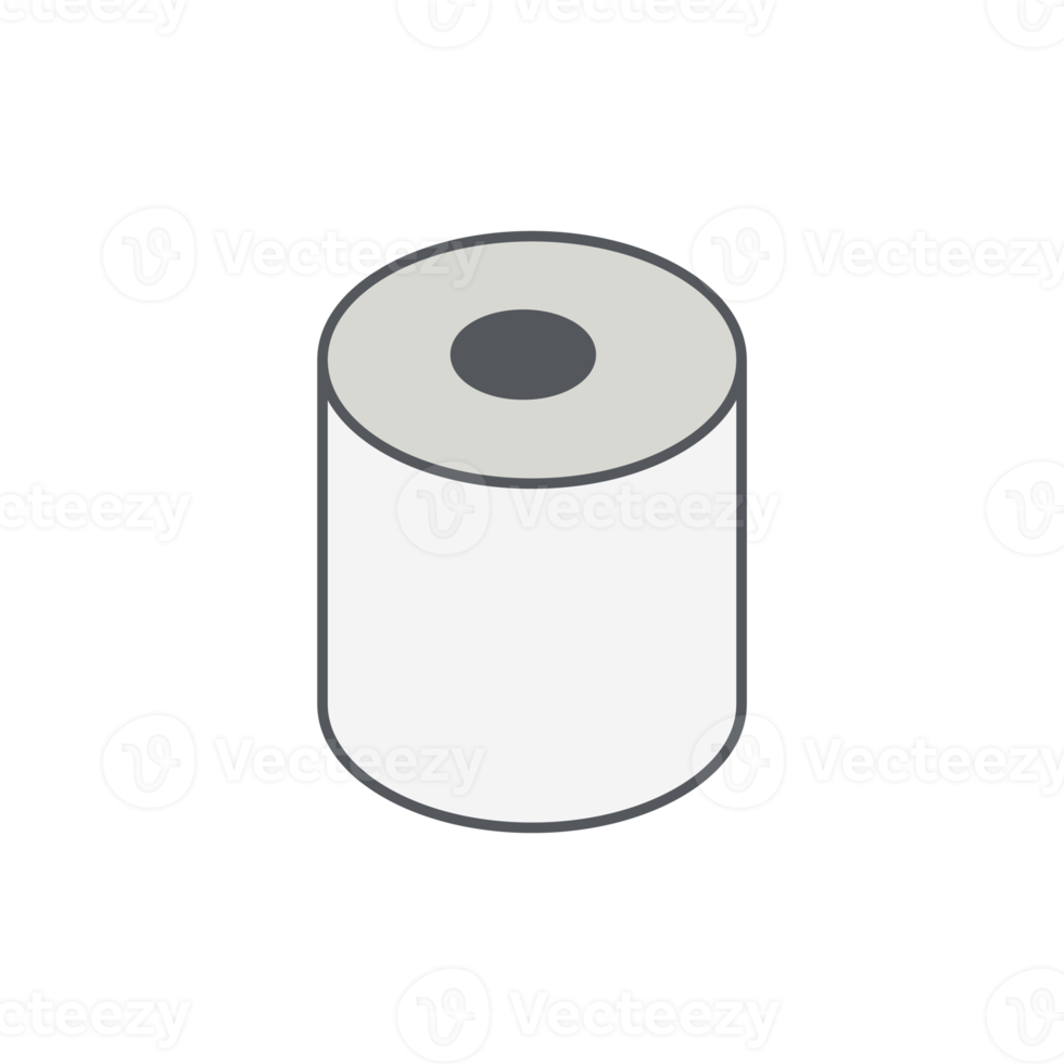 Toilet Tissue Roll Bathroom Icon Collection Set Classic png