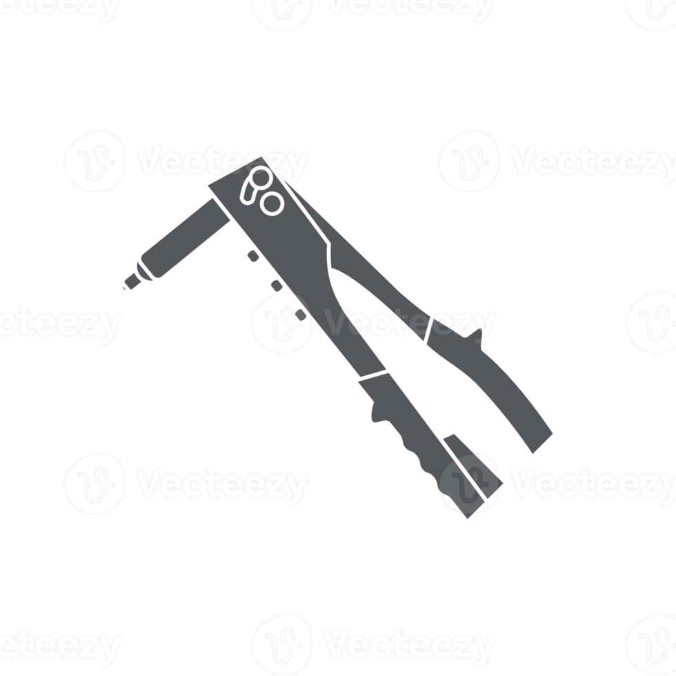 geurtje klinknagel bouw gereedschap uitrusting apparaat icoon reeks verzameling zwart solide png