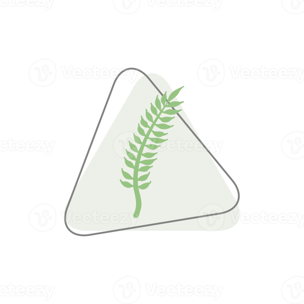 Ästhetische Blattform organischer Kleckse png