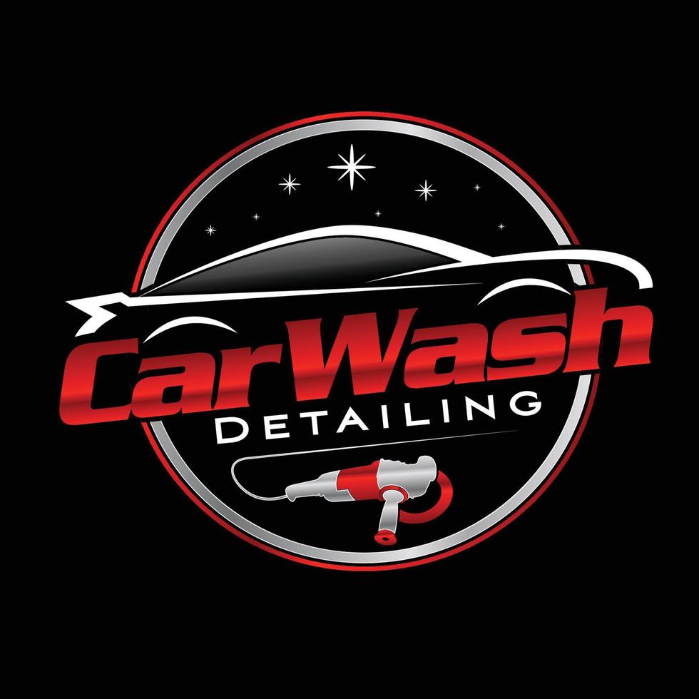 auto detailing car wash emblem logo vector illustration 21870835 Vector Art  at Vecteezy