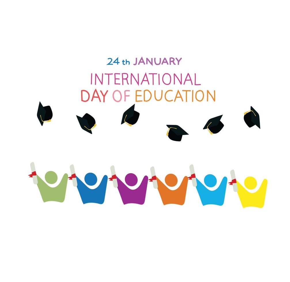International Day of Education Vector illustration.