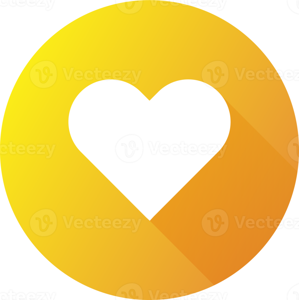 Heart icon in gradient colors. Love signs illustration. png