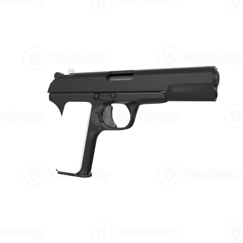 handgun isolated on transparent png