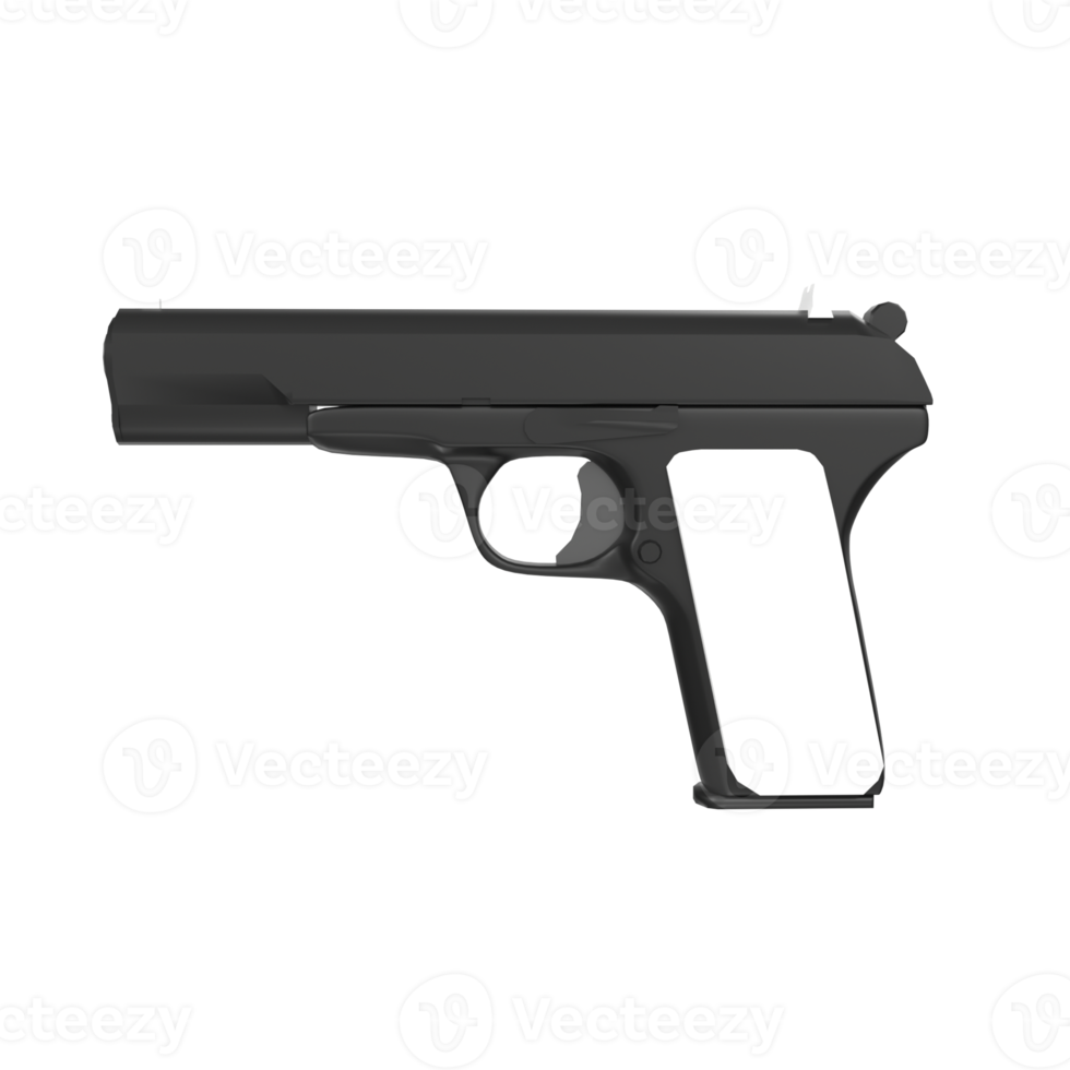 handgun isolated on transparent png