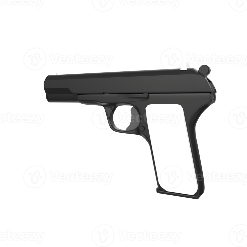 handgun isolated on transparent png