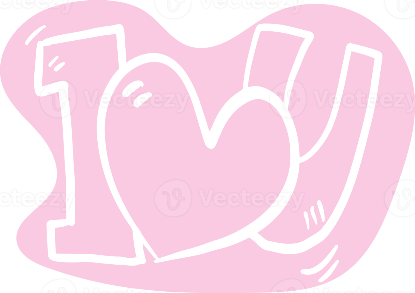 The drawing  love icon for valentine concept png